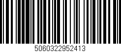 Código de barras (EAN, GTIN, SKU, ISBN): '5060322952413'
