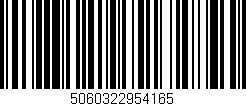 Código de barras (EAN, GTIN, SKU, ISBN): '5060322954165'