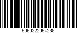 Código de barras (EAN, GTIN, SKU, ISBN): '5060322954288'