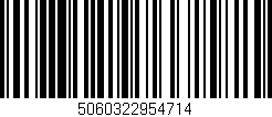 Código de barras (EAN, GTIN, SKU, ISBN): '5060322954714'