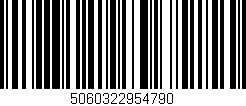 Código de barras (EAN, GTIN, SKU, ISBN): '5060322954790'