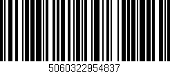 Código de barras (EAN, GTIN, SKU, ISBN): '5060322954837'
