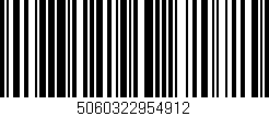 Código de barras (EAN, GTIN, SKU, ISBN): '5060322954912'