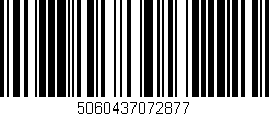 Código de barras (EAN, GTIN, SKU, ISBN): '5060437072877'
