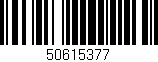 Código de barras (EAN, GTIN, SKU, ISBN): '50615377'