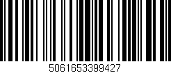 Código de barras (EAN, GTIN, SKU, ISBN): '5061653399427'