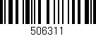 Código de barras (EAN, GTIN, SKU, ISBN): '506311'