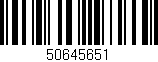 Código de barras (EAN, GTIN, SKU, ISBN): '50645651'