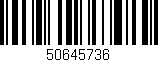 Código de barras (EAN, GTIN, SKU, ISBN): '50645736'