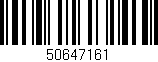 Código de barras (EAN, GTIN, SKU, ISBN): '50647161'