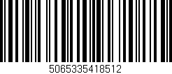 Código de barras (EAN, GTIN, SKU, ISBN): '5065335418512'