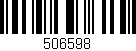 Código de barras (EAN, GTIN, SKU, ISBN): '506598'