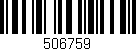 Código de barras (EAN, GTIN, SKU, ISBN): '506759'