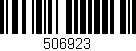 Código de barras (EAN, GTIN, SKU, ISBN): '506923'