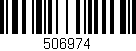 Código de barras (EAN, GTIN, SKU, ISBN): '506974'