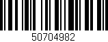 Código de barras (EAN, GTIN, SKU, ISBN): '50704982'