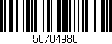 Código de barras (EAN, GTIN, SKU, ISBN): '50704986'