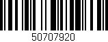 Código de barras (EAN, GTIN, SKU, ISBN): '50707920'
