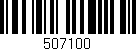 Código de barras (EAN, GTIN, SKU, ISBN): '507100'