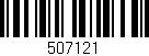 Código de barras (EAN, GTIN, SKU, ISBN): '507121'