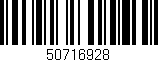 Código de barras (EAN, GTIN, SKU, ISBN): '50716928'