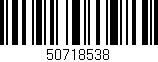 Código de barras (EAN, GTIN, SKU, ISBN): '50718538'