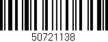 Código de barras (EAN, GTIN, SKU, ISBN): '50721138'