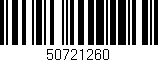 Código de barras (EAN, GTIN, SKU, ISBN): '50721260'