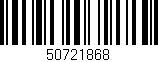 Código de barras (EAN, GTIN, SKU, ISBN): '50721868'