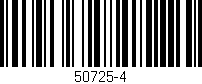 Código de barras (EAN, GTIN, SKU, ISBN): '50725-4'