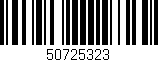Código de barras (EAN, GTIN, SKU, ISBN): '50725323'