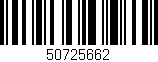 Código de barras (EAN, GTIN, SKU, ISBN): '50725662'