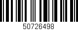 Código de barras (EAN, GTIN, SKU, ISBN): '50726498'