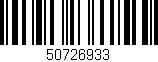 Código de barras (EAN, GTIN, SKU, ISBN): '50726933'