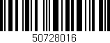 Código de barras (EAN, GTIN, SKU, ISBN): '50728016'