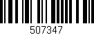 Código de barras (EAN, GTIN, SKU, ISBN): '507347'