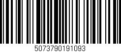 Código de barras (EAN, GTIN, SKU, ISBN): '5073790191093'