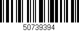 Código de barras (EAN, GTIN, SKU, ISBN): '50739394'