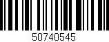 Código de barras (EAN, GTIN, SKU, ISBN): '50740545'