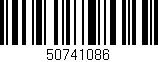 Código de barras (EAN, GTIN, SKU, ISBN): '50741086'