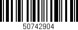 Código de barras (EAN, GTIN, SKU, ISBN): '50742904'