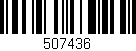 Código de barras (EAN, GTIN, SKU, ISBN): '507436'