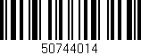 Código de barras (EAN, GTIN, SKU, ISBN): '50744014'