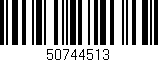 Código de barras (EAN, GTIN, SKU, ISBN): '50744513'