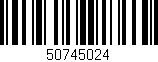 Código de barras (EAN, GTIN, SKU, ISBN): '50745024'