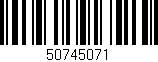 Código de barras (EAN, GTIN, SKU, ISBN): '50745071'
