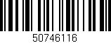 Código de barras (EAN, GTIN, SKU, ISBN): '50746116'