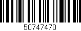 Código de barras (EAN, GTIN, SKU, ISBN): '50747470'