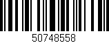 Código de barras (EAN, GTIN, SKU, ISBN): '50748558'