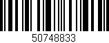Código de barras (EAN, GTIN, SKU, ISBN): '50748833'